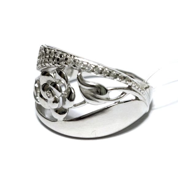 Silver ROSE🌹 ring size 7.5 - Picture 5 of 12